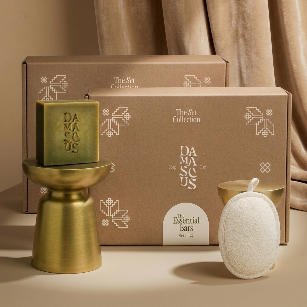 Soap Bar & Loofah Set + The Essential Set (set of 4) Bundle
