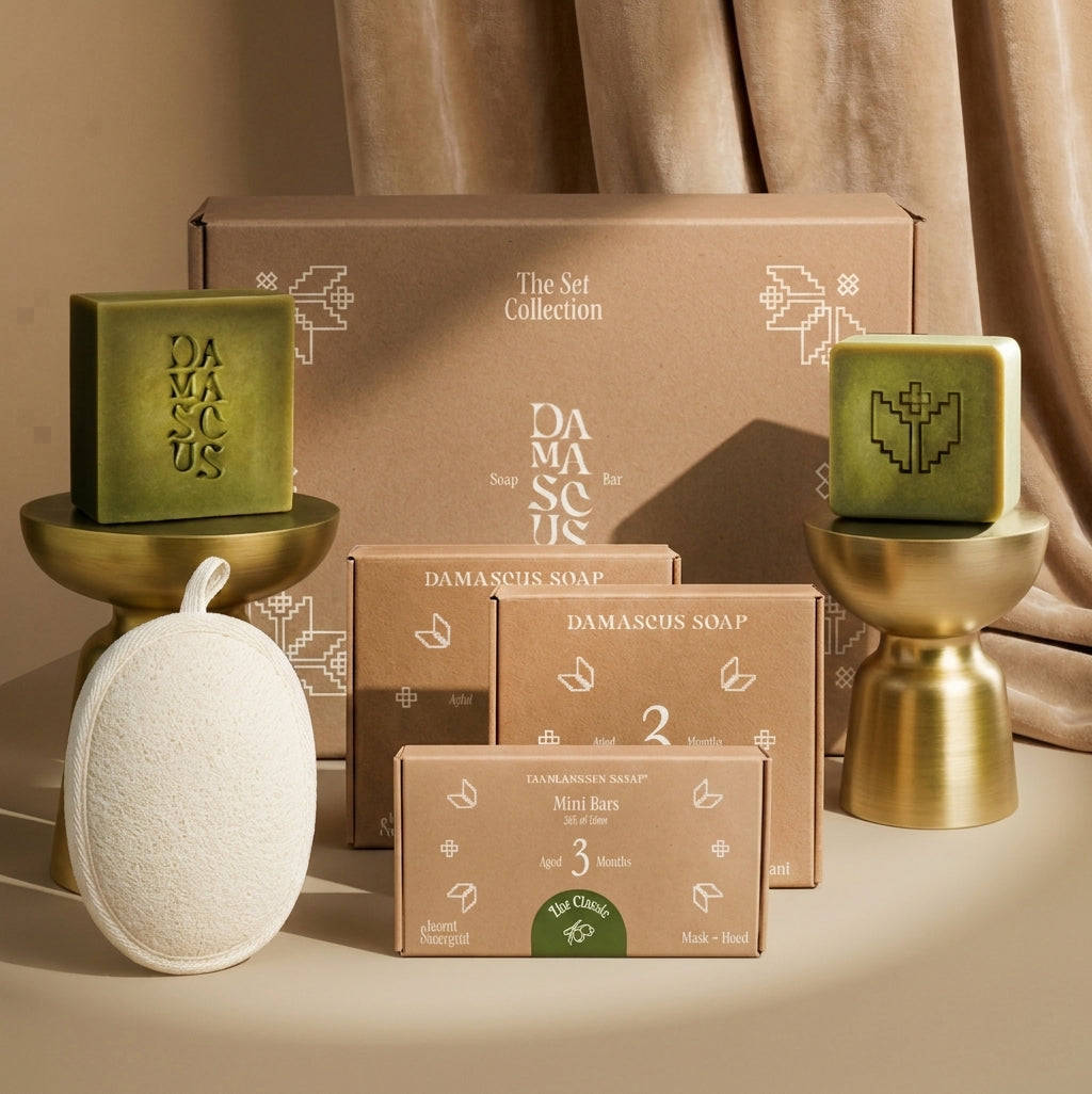 Soap Bar & Loofah Set + 2x Soap Bars + 1x Mini bar - Set of 2 Bundle