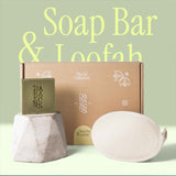 Soap Bar & Loofah Set + The Essential Set (set of 4) Bundle